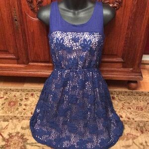 Soprano blue lace dress M